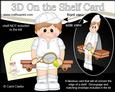 3D on the Shelf Card Kit - Little Tennis Boy Lewis