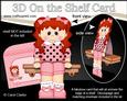 3D on the Shelf Card Kit - Little Redhead Girl Cindy