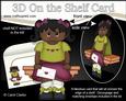 3D on the Shelf Card Kit - Little Ethnic Girl Amber
