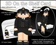3D on the Shelf Card Kit - Navy Woman Paula