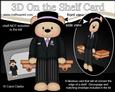 3D on the Shelf Card Kit - Wedding Groom Austin Bear