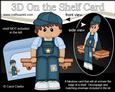 3D on the Shelf Card Kit - Little Ethnic Boy Aaron