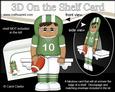 3D on the Shelf Card Kit - Ethnic American Footballer Sam