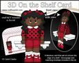 3D on the Shelf Card Kit - Little Ethnic Girl Becca