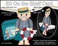 3D on the Shelf Card Kit - Old Man Edwardian Bather Hector