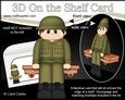 3D on the Shelf Card Kit - Ww2 Army Man Ron