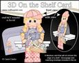3D on the Shelf Card Kit - Little Gardening Girl Sara