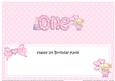 Lge Dl 1st Birthday Katie Teddy Insert