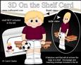 3D on the Shelf Card Kit - Little Footballer Eddie