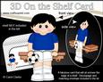 3D on the Shelf Card Kit - Little Footballer Jacob