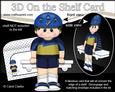 3D on the Shelf Card Kit - Little Cyclist Boy Lance