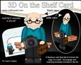 3D on the Shelf Card Kit - Old Man Photographer Walter