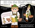 3D on the Shelf Card Kit - Young Lederhosen Man Gunther