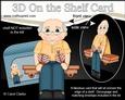 3D on the Shelf Card Kit - Old Man Darts Player Colin