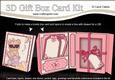 3D Livvy Bear at the Beach Gift Box Card Kit 3D Decoupage