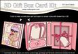 3D Livvy Bear at the Beach Gift Box Card Kit 3D Decoupage