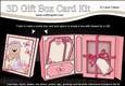 3D Livvy Bear's Flower Basket Gift Box Card Kit 3D Decoupage