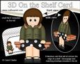 3D on the Shelf Card Kit - 1960s Mod Parka Girl Helen