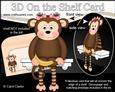 3D on the Shelf Card Kit - Little Monkey Bubbles