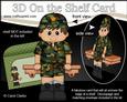 3D on the Shelf Card Kit - Little Ethnic Camo Boy Gene