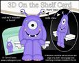 3D on the Shelf Card Kit - My Little Monster Bubba