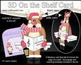 3D on the Shelf Card Kit - Christmas Carol Singing Rudolph