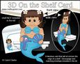 3D on the Shelf Card Kit - Little Ethnic Mermaid Aqua