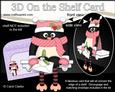 3D on the Shelf Card Kit - Christmas Pip Penguin Mistletoe
