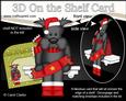 3D on the Shelf Card Kit - Christmas Hamish Scottie Dog