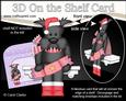 3D on the Shelf Card Kit - Christmas Hamish Scottie Dog