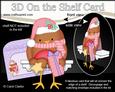 3D on the Shelf Card Kit - Christmas Bobbin Robin