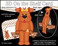 3D on the Shelf Card Kit - Little Dog Rose