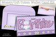 Birthday Little Cat Money or Gift Wallet Card Kit