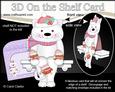 3D on the Shelf Card Kit - Christmas Cat Bella