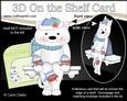 3D on the Shelf Card Kit - Christmas Cat Bella