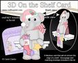 3D on the Shelf Card Kit - Little Christmas Elephant