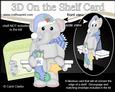 3D on the Shelf Card Kit - Little Christmas Elephant
