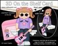 3D on the Shelf Card Kit - Little Rock N Roll Guitarist Anna
