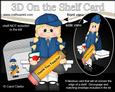 3D on the Shelf Card Kit - Little Schoolgirl Eva