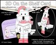 3D on the Shelf Card Kit - Christmas Westie Dog
