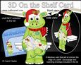 3D on the Shelf Card Kit - Christmas Denis Dinosaur