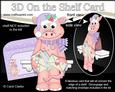 3D on the Shelf Card Kit - Christmas Denise Dinosaur