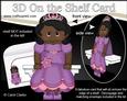 3D on the Shelf Card Kit - Little Ethnic Princess Quanda