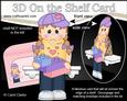 3D on the Shelf Card Kit - Little Building Blocks Girl Babs
