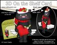 3D on the Shelf Card Kit - Christmas Little Cat Sooty