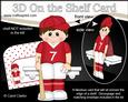 3D on the Shelf Card Kit - Little Baseball Player Hank