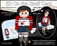 3D on the Shelf Card Kit - Little Ice Hockey Player Curtis
