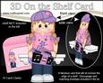 3D on the Shelf Card Kit - Little Boombox Girl Ellie