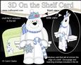 3D on the Shelf Card Kit - Little Christmas Polar Bear Ben