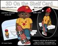 3D on the Shelf Card Kit - Ethnic Skateboard Boy Jordan